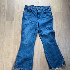 Veronica Beard Carson Kick Flare Crop Jeans Size 32